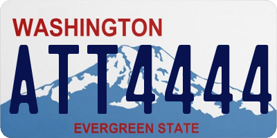 WA license plate ATT4444