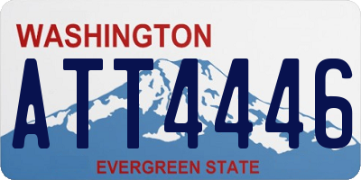 WA license plate ATT4446