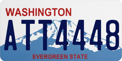 WA license plate ATT4448