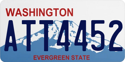 WA license plate ATT4452