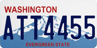 WA license plate ATT4455