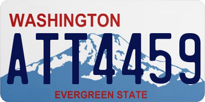WA license plate ATT4459