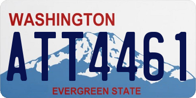 WA license plate ATT4461