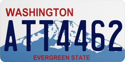 WA license plate ATT4462
