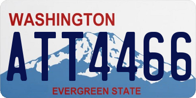 WA license plate ATT4466