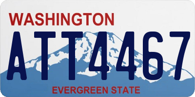 WA license plate ATT4467