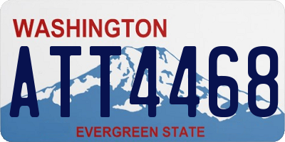 WA license plate ATT4468