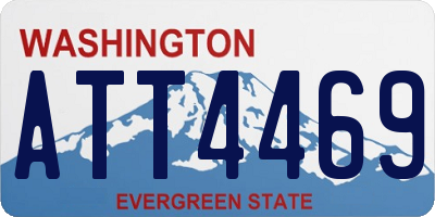 WA license plate ATT4469