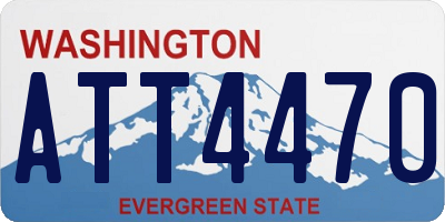 WA license plate ATT4470