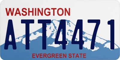 WA license plate ATT4471