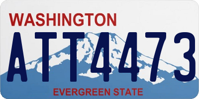 WA license plate ATT4473