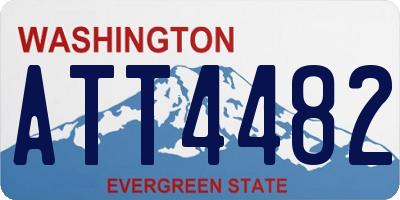 WA license plate ATT4482
