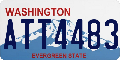 WA license plate ATT4483