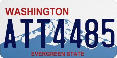 WA license plate ATT4485