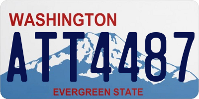 WA license plate ATT4487