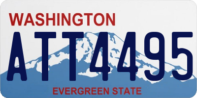 WA license plate ATT4495