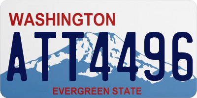 WA license plate ATT4496