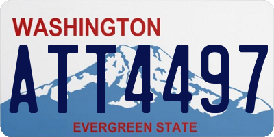 WA license plate ATT4497