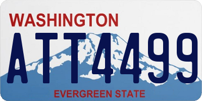 WA license plate ATT4499