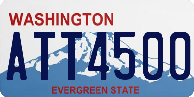 WA license plate ATT4500