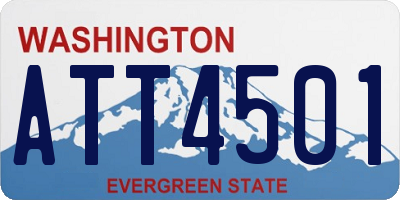 WA license plate ATT4501