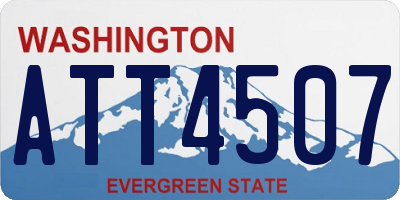 WA license plate ATT4507