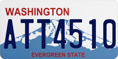 WA license plate ATT4510