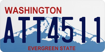 WA license plate ATT4511