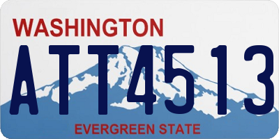 WA license plate ATT4513