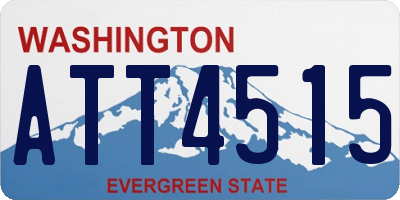 WA license plate ATT4515
