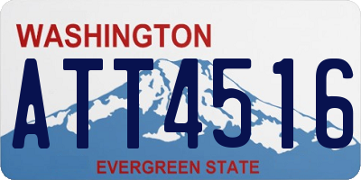 WA license plate ATT4516