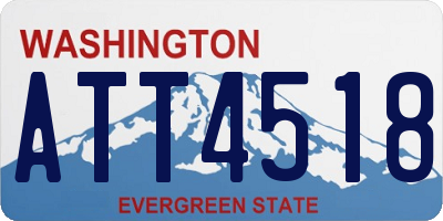 WA license plate ATT4518
