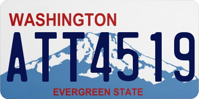 WA license plate ATT4519