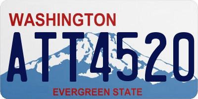 WA license plate ATT4520