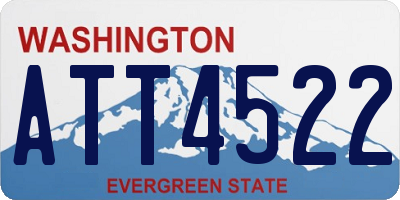 WA license plate ATT4522