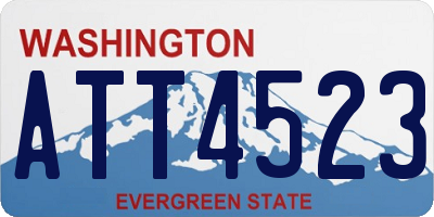 WA license plate ATT4523