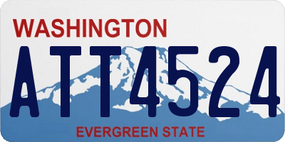WA license plate ATT4524