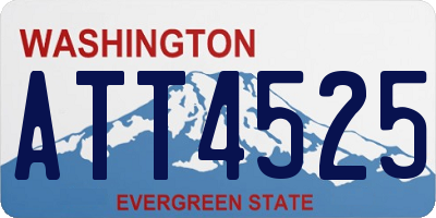 WA license plate ATT4525