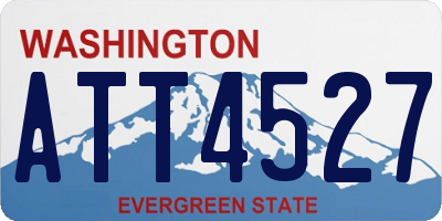 WA license plate ATT4527