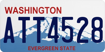WA license plate ATT4528