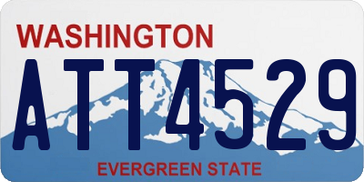 WA license plate ATT4529
