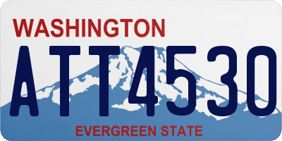 WA license plate ATT4530