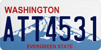 WA license plate ATT4531