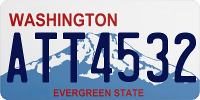 WA license plate ATT4532