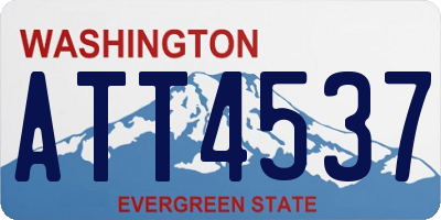 WA license plate ATT4537