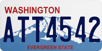 WA license plate ATT4542