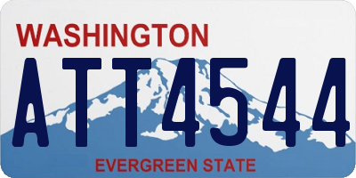 WA license plate ATT4544
