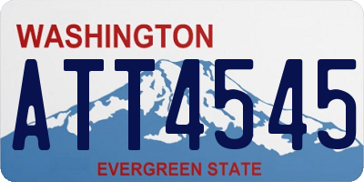 WA license plate ATT4545
