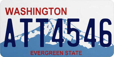 WA license plate ATT4546