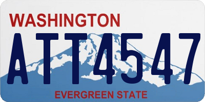 WA license plate ATT4547